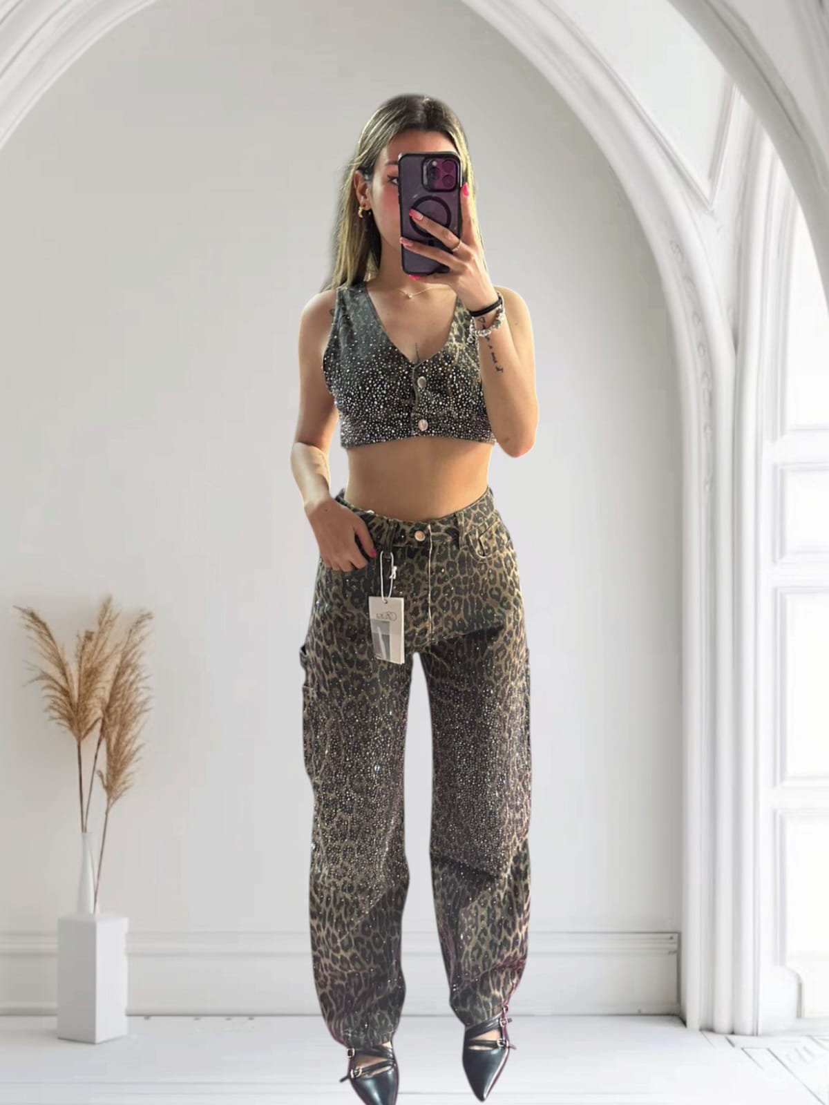 Completo Animalier diamantato