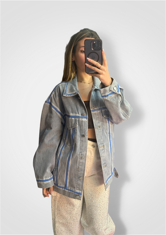 Giacca jeans over size