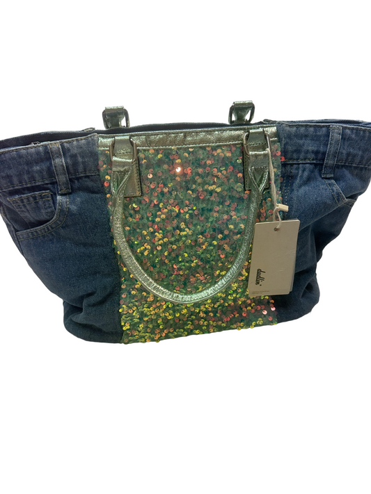 Borsa denim green